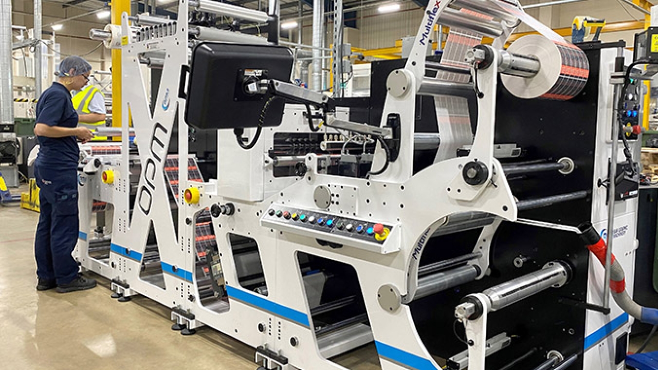  OPM Group has invested in an Elitle Multiflex, multiple substrate inspection, slitter, rewinder taking the total of Bar Graphic Machinery equipment installed at its facilities to seven