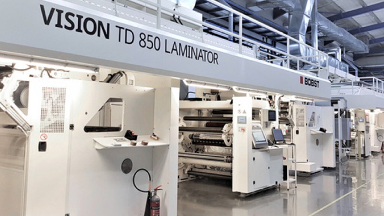 A Hatzopoulos has installed a Bobst Vision TD 850 tandem laminator to increase its capacity