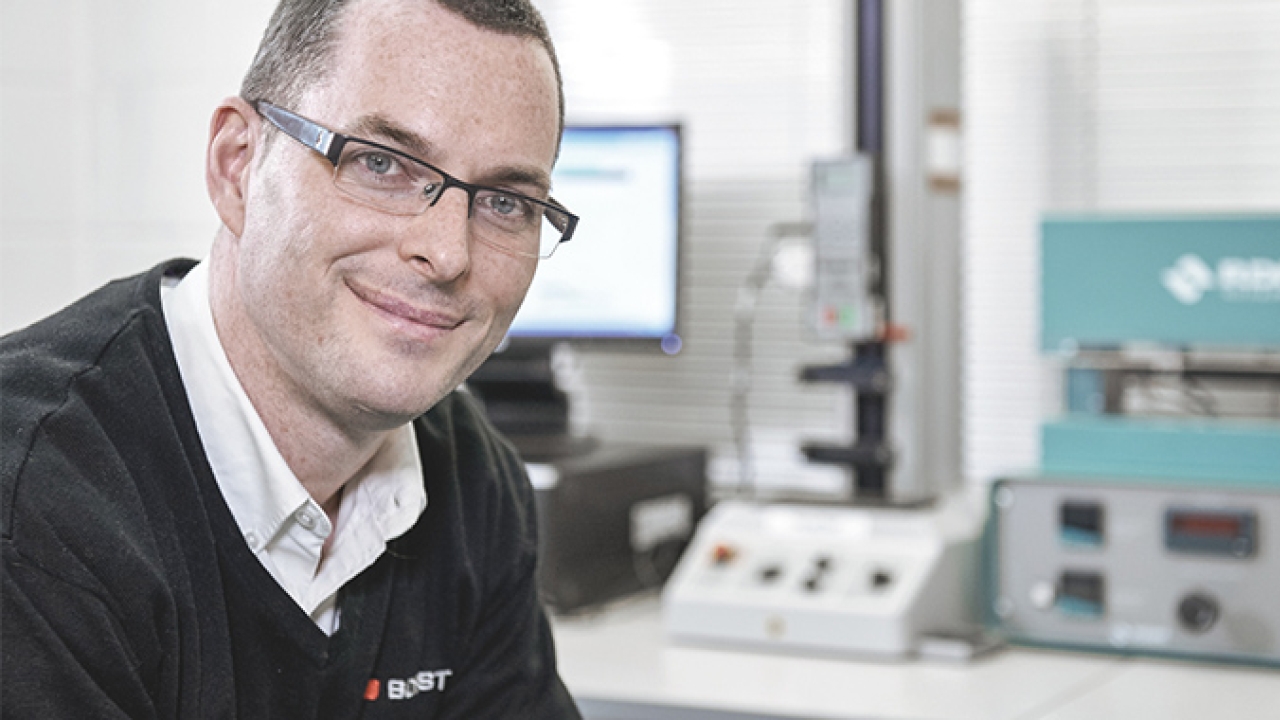 Nick Copeland has received the first Bobst Inventor Award for his work on the AluBond patent