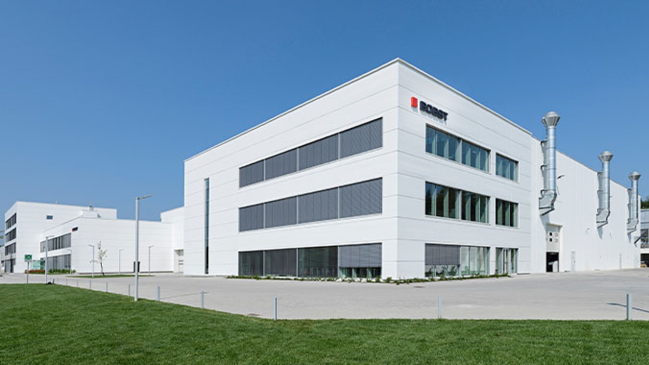 The production plant of Bobst Italia in San Giorgio Monferrato, Italy