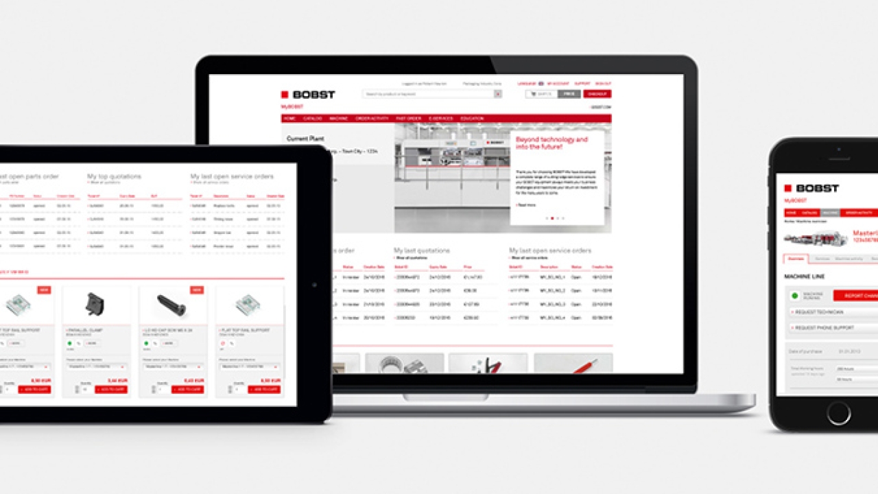 A new web portal is offering Bobst customers in the UK and Ireland access to fast, simple and convenient parts and service online ordering