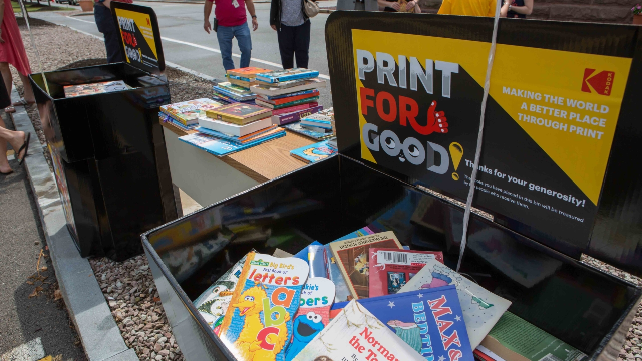 Company uses sustainable technology to provide books and school supplies under its Global Literacy Program