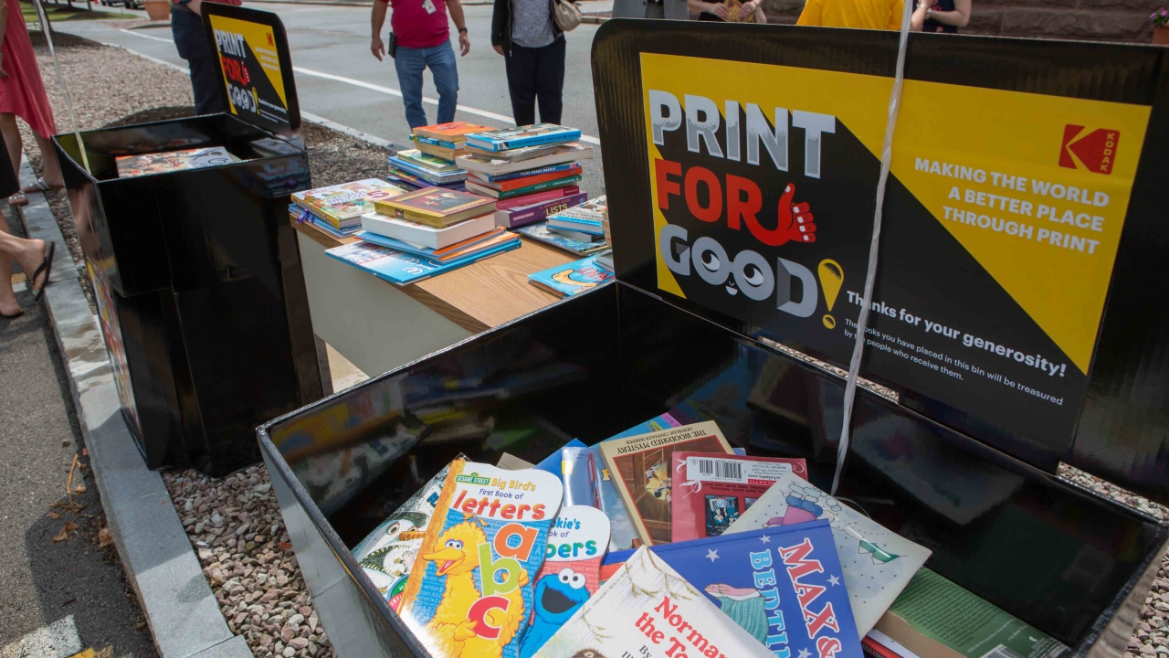 Company uses sustainable technology to provide books and school supplies under its Global Literacy Program Company uses sustainable technology to provide books and school supplies under its Global Literacy Program