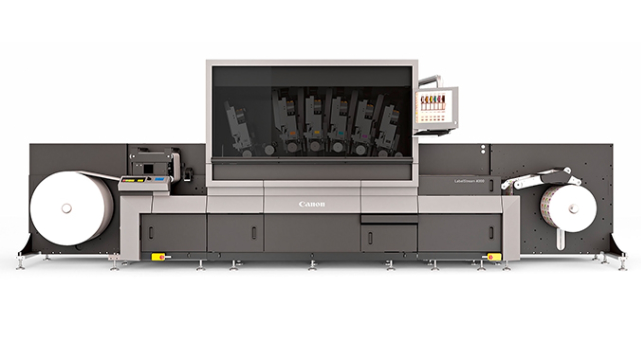 Canon LabelStream 4000 series UV inkjet press has been awarded Pantone Capable certification