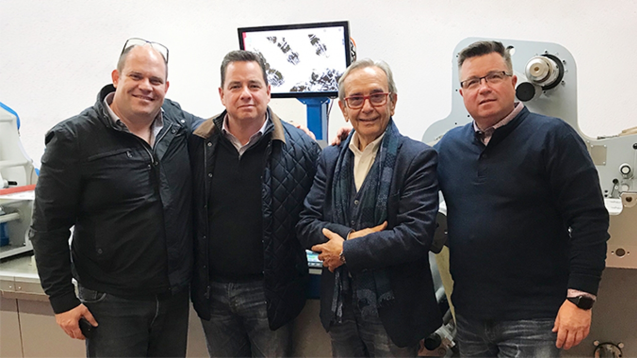 L-R: Virgilio Micale, Cartes sales director; Michael Debard, DGM president; Mario Lodi, Cartes chairman; John Paul Debard, DGM vice-president