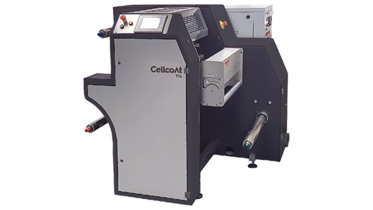 S-One Labels and Packaging has announced virtual demonstrations of its Cellcoat T-Series thermal laminator