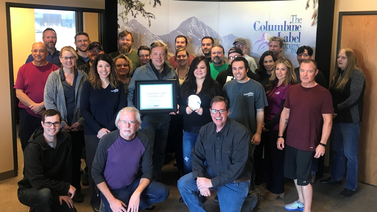 Columbine Label earns Pinnacol’s Circle of Safety Award Columbine Label earns Pinnacol’s Circle of Safety Award