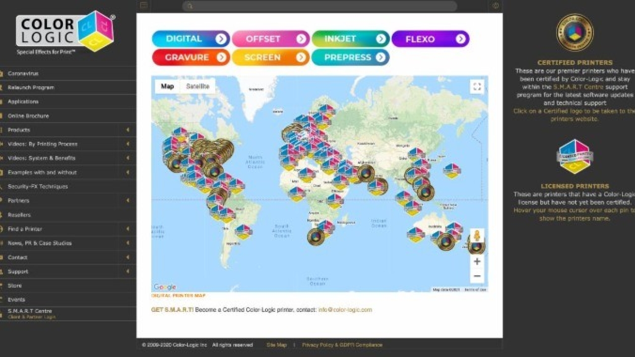  New Color-Logic Find-a-Printer map