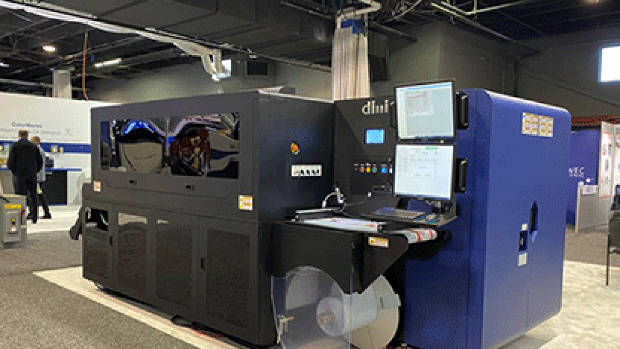Dilli shows Neo Picasso, its new digital inkjet label press, which includes upgraded web control technology for more precise printing.