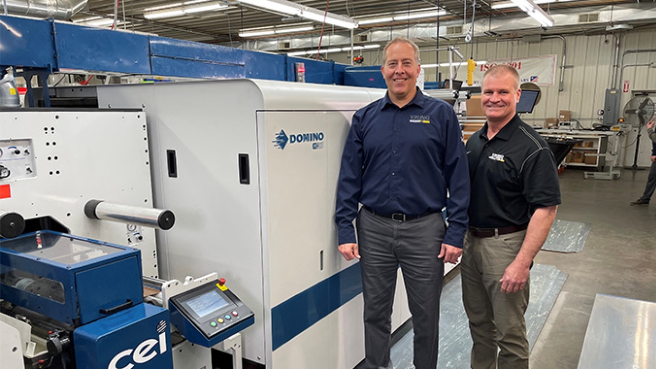 Viking Label & Packaging has added a CEI BossJet ‘powered by Domino’ hybrid press to expand its label printing capabilities