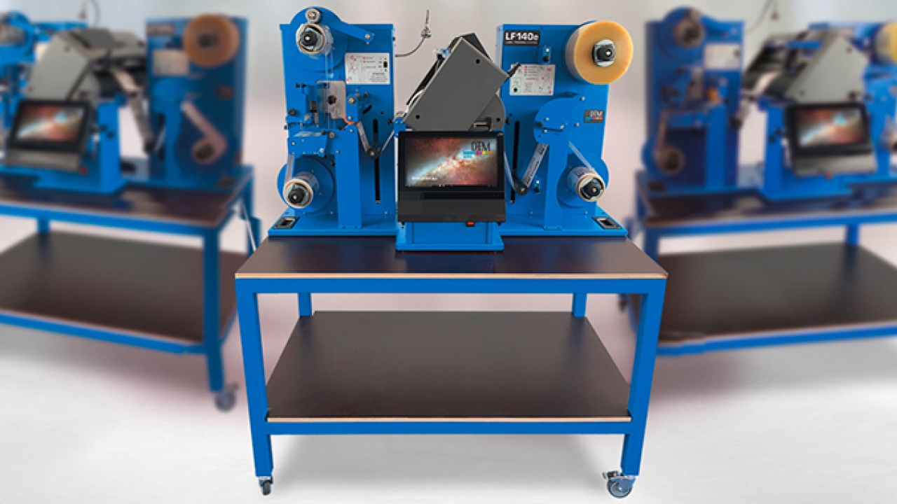 DTM Print has expanded its product portfolio with the LF140e label finishing system