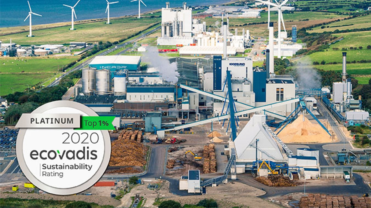 Iggesund Paperboard’s mill in Workington, UK, has been awarded the Platinum sustainability medal