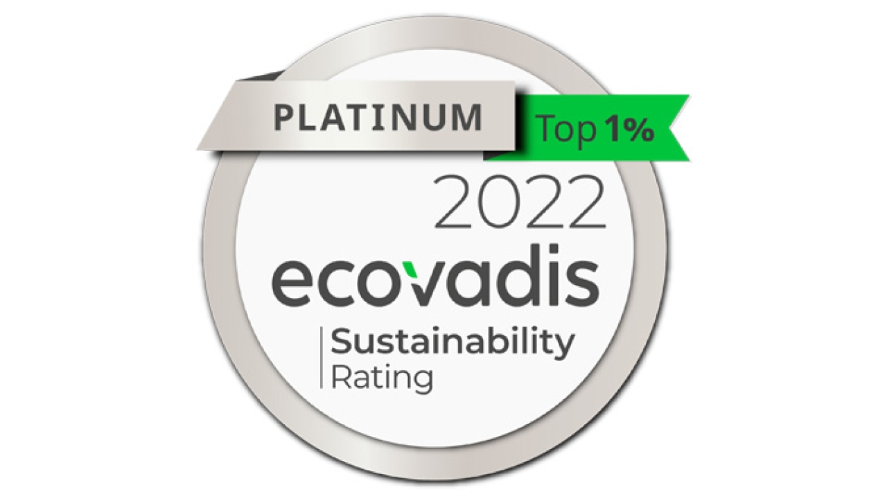 Fedrigoni Group has been awarded the Platinum Medal by the international ESG rating agency Ecovadis