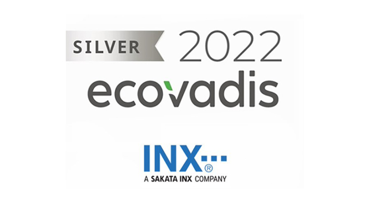 INX International UK has been awarded with a Silver medal for a sustainability assessment conducted by EcoVadis