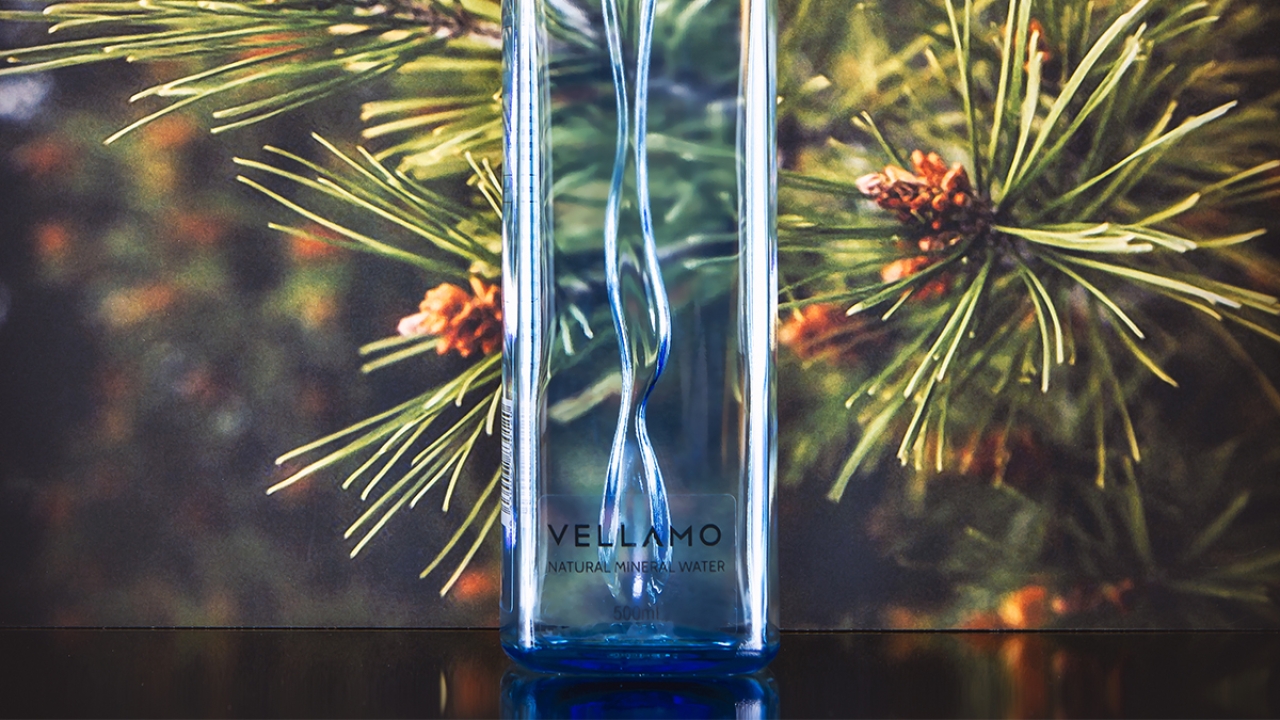 Vellamo bottled water launches with clear wood-based labels