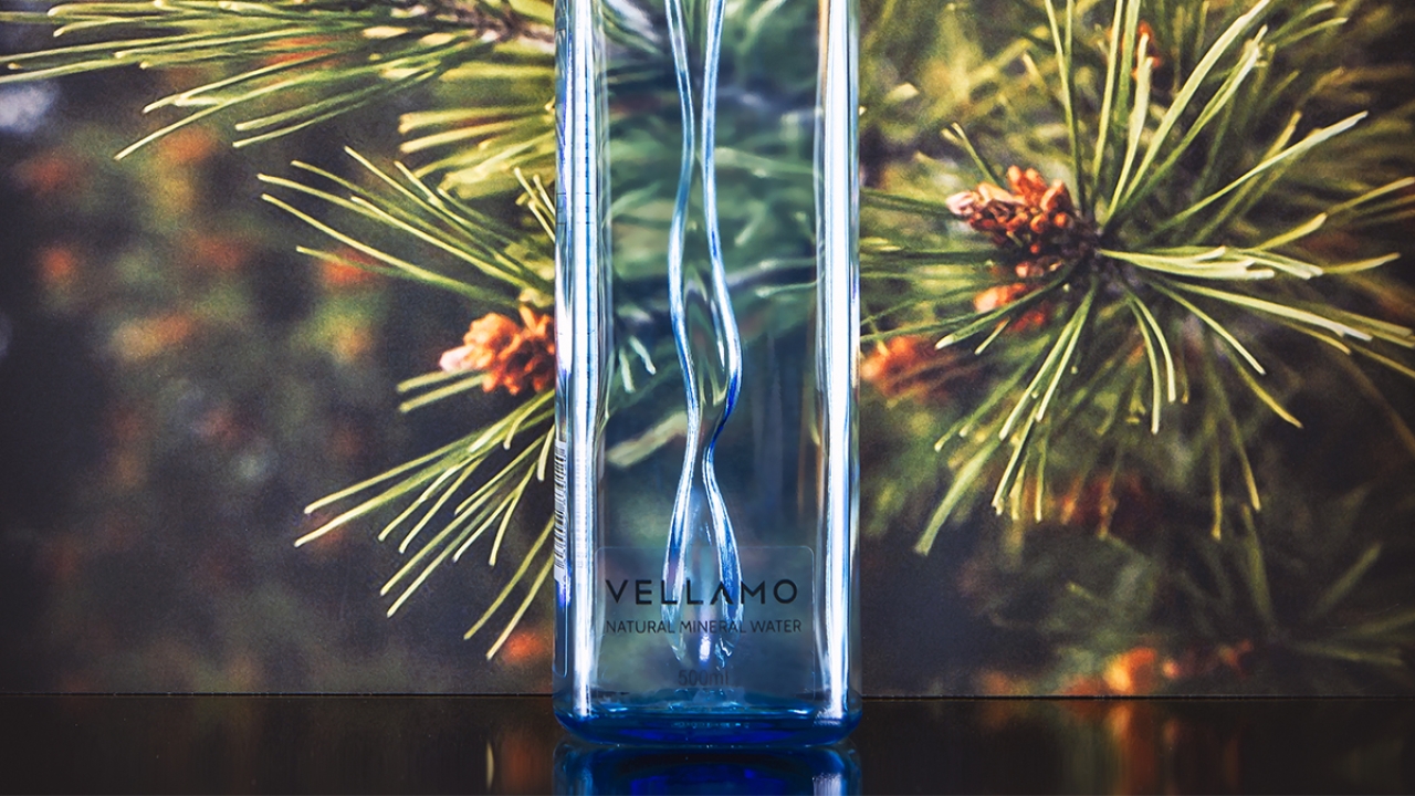 Vellamo bottled water launches with clear wood-based labels Vellamo bottled water launches with clear wood-based labels