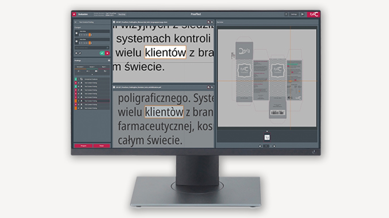 EyeC has introduced a highly automated web-based text inspection software, ProofText