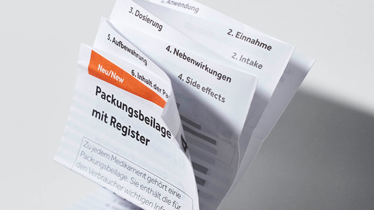 Faller Packaging has launched a package leaflet with an index to tackle the problem of long and difficult to understand medical information