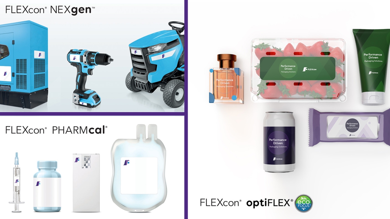 FLEXcon will be showcasing products for consumer goods, pharmaceutical, and durable labeling at upcoming Labelexpo Americas