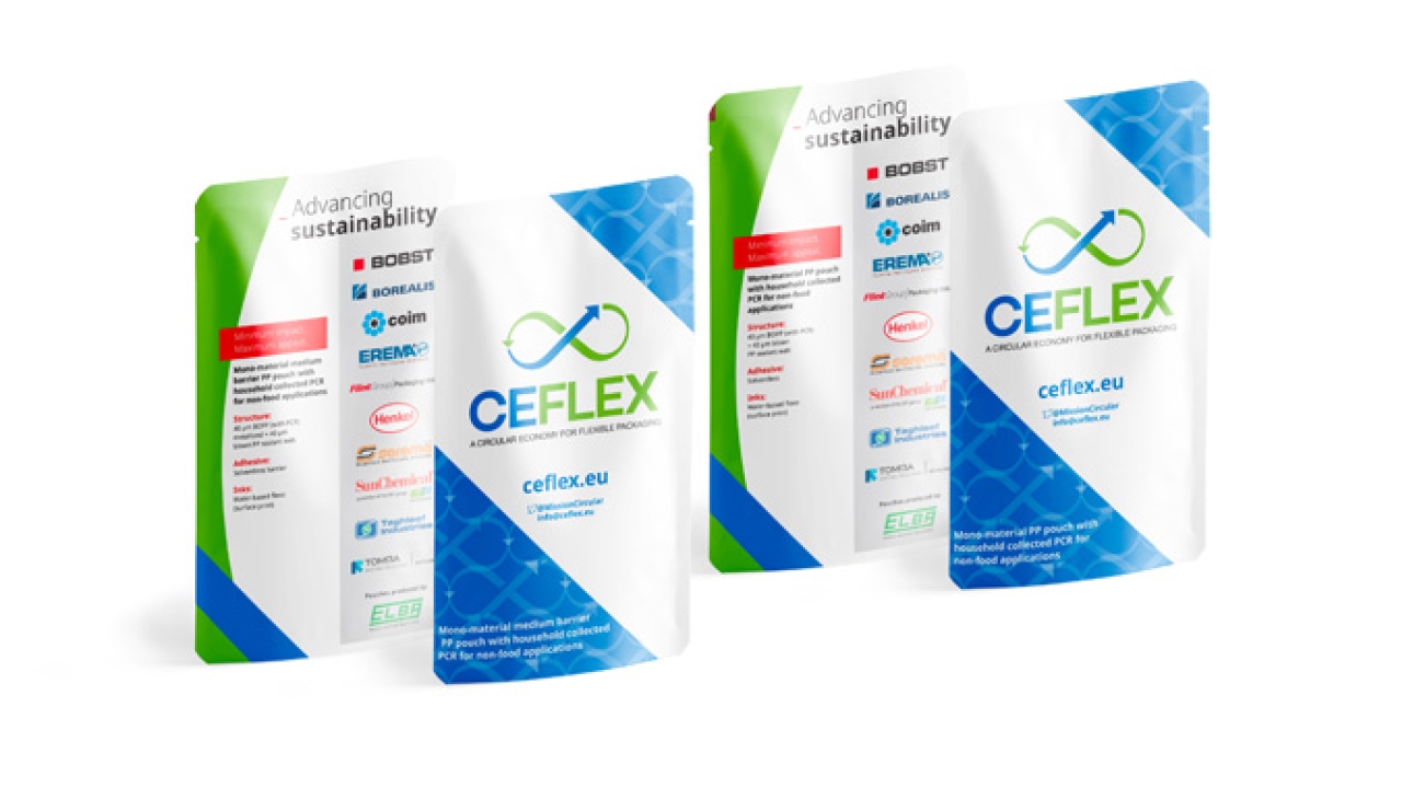 Flint Group Packaging has lent its support to the CEFlex Quality Recycling Project (QRP), co-developing and trialing duplex laminated flexible packaging comprising Polypropylene (PP) recyclate (rPP) Flint Group Packaging has lent its support to the CEFlex Quality Recycling Project (QRP), co-developing and trialing duplex laminated flexible packaging comprising Polypropylene (PP) recyclate (rPP)