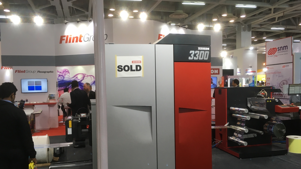 Flint sells a 3300 digital press at Labelexpo India