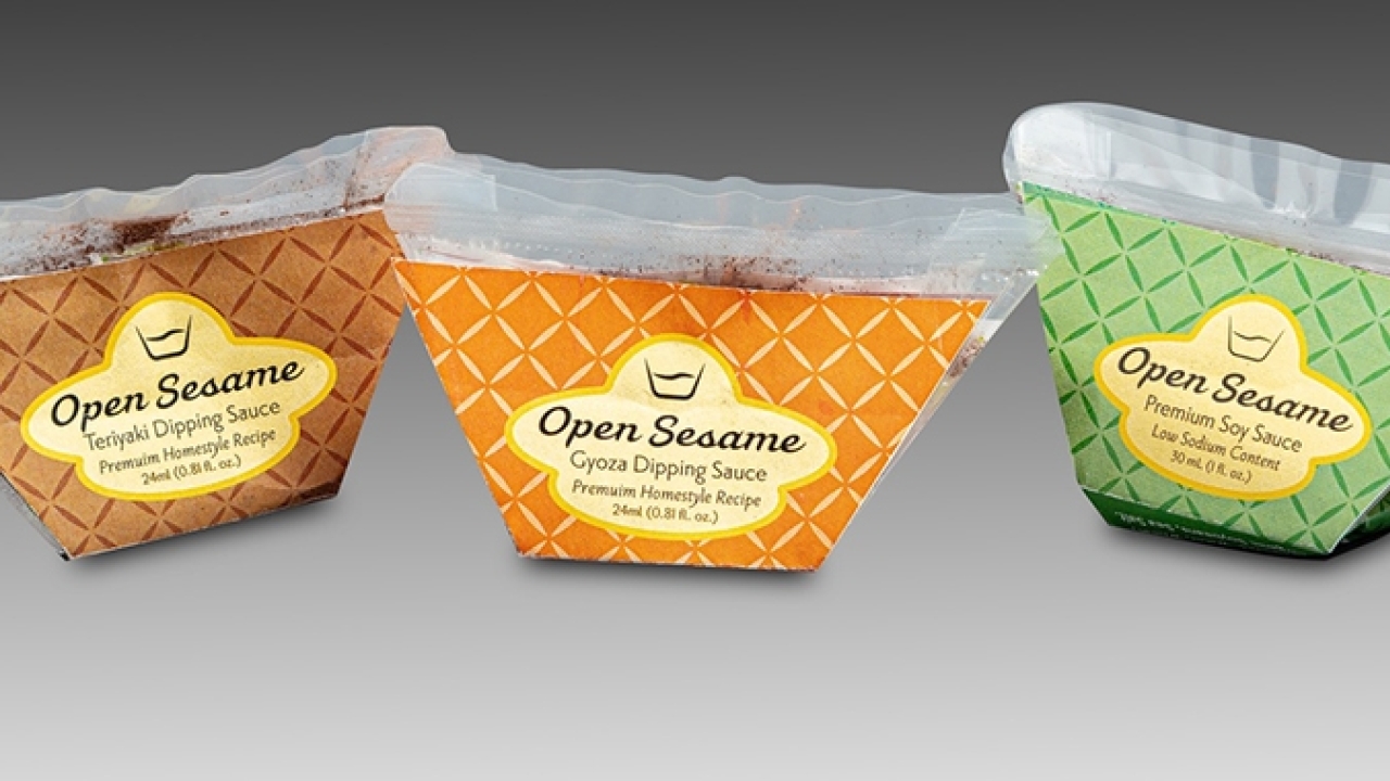The first place in the 2020 edition was awarded to a group of students from California Polytechnic State University for their Open Sesame – Premium Dipping Sauce packaging