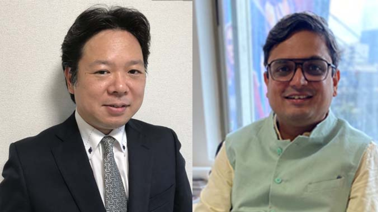 (L-R) Kentaro Imafuku, DGM of Graphic Arts division Asia Pacific and Priyatosh Kumar, HOD (head of Division) of Graphic Art division