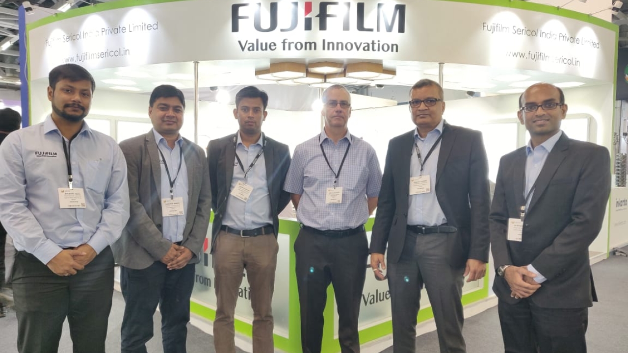 Fujifilm Sericol team at Labelexpo India 2018