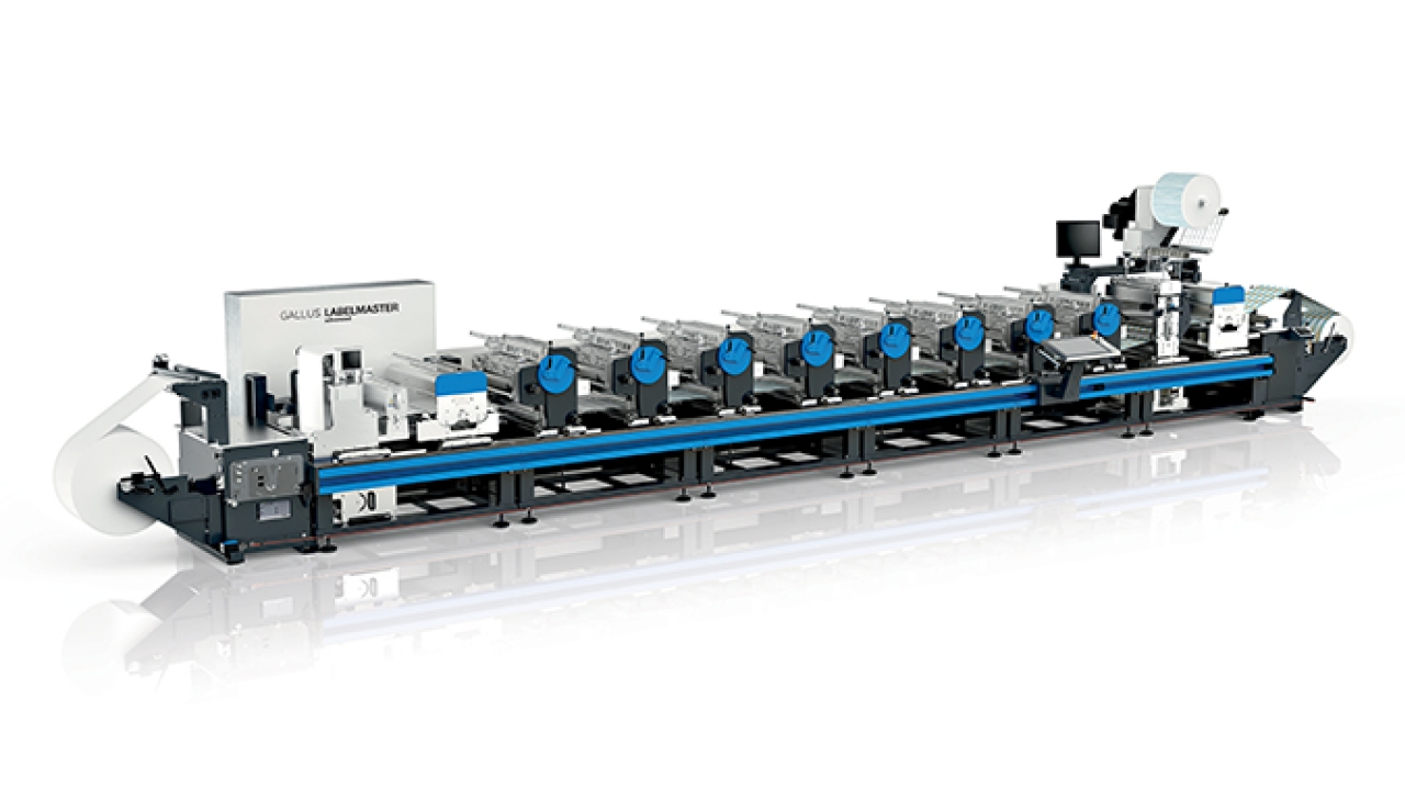 The Gallus Labelmaster conventional press shows new features such as the Digital Printbar and Rotary Die-Cut Unit Quick The Gallus Labelmaster conventional press shows new features such as the Digital Printbar and Rotary Die-Cut Unit Quick