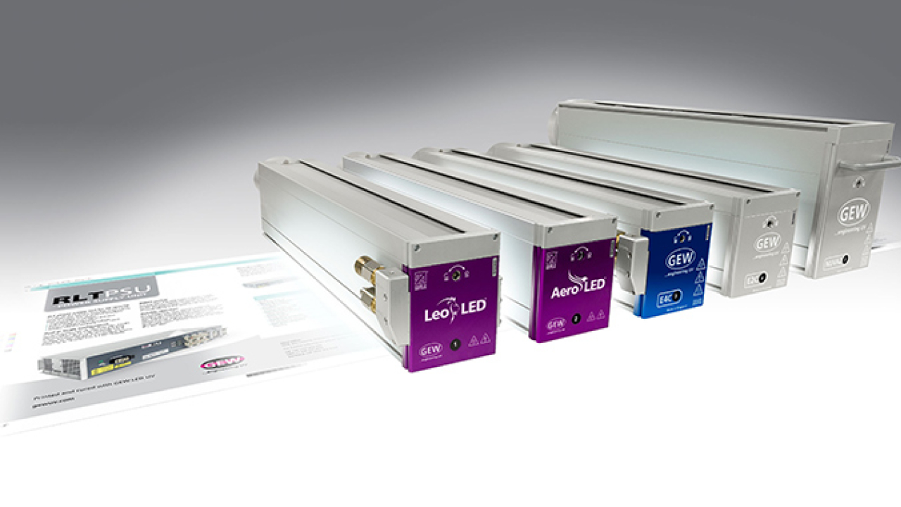 UV curing systems manufacturer GEW will showcase its entire product range at Labelexpo India 2022, emphasizing its UV LED models
