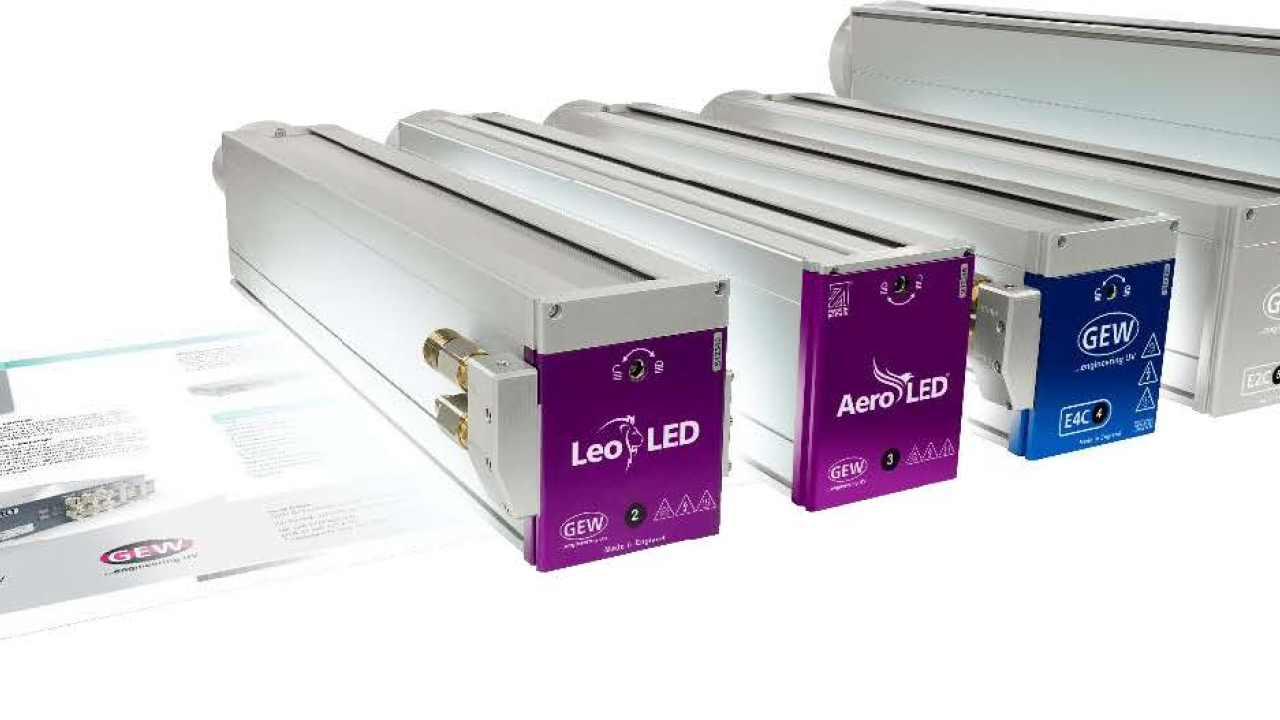 GEW highlights its UV curing systems at stand J31