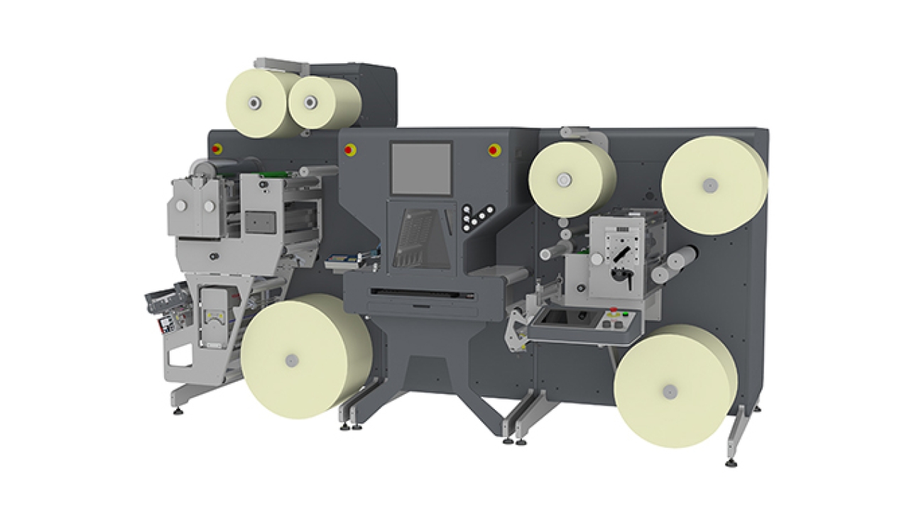 GM has launched LC350, a compact finishing unit featuring laser cutting technology to replace traditional die-cutting 