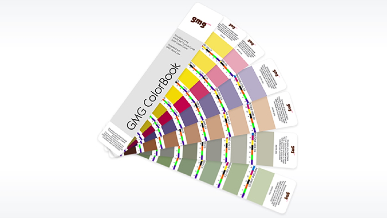 GMG ColorBook for digitally-printed Pantone colors