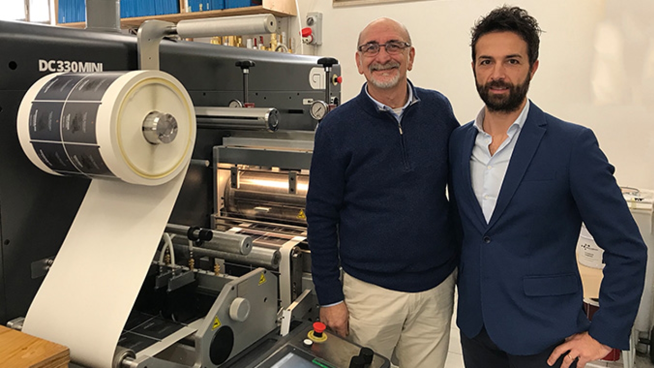 L-R: Fabio Piacentino, owner of GrafiPrint and Luca Marvini, general manager of GM Italy