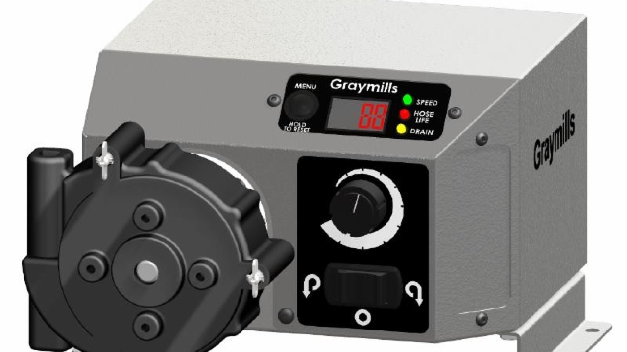 Graymills unveils PQT peristaltic pump 