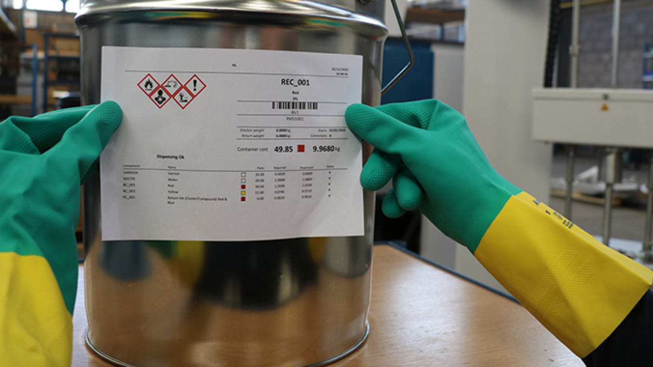 GSE Dispensing has introduced a software module for tracing and labelling hazardous chemicals in ink ingredients of spot colors