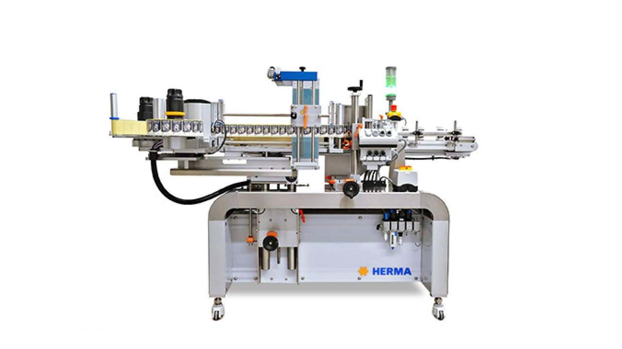 Herma has launched 152C, a new wrap-around labeler signaling the new clean design, which will be soon extended to other machines