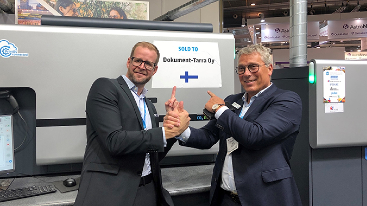 Dokument-Tarra Oy ordered HP Indigo 6900 digital press at Labelexpo Europe 