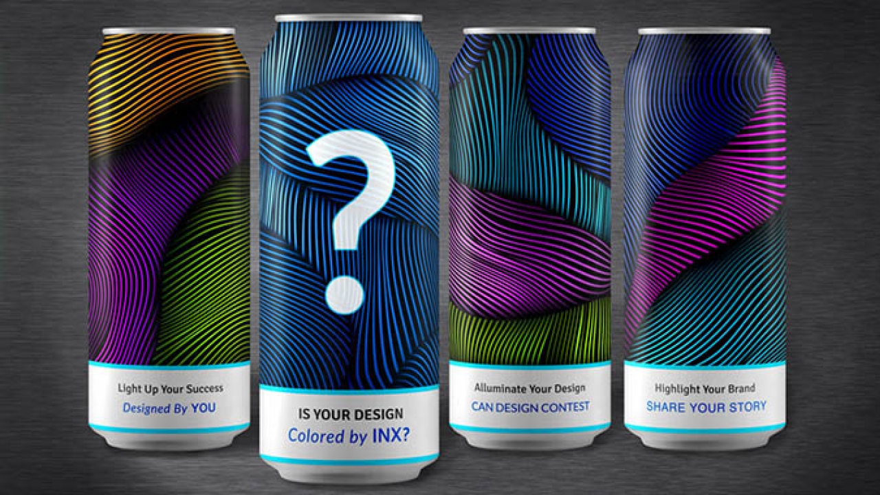 INX International Ink is calling brand owners, marketers, breweries, can makers, and design agencies to submit entries for the second annual Colored by INX Can Design Contest