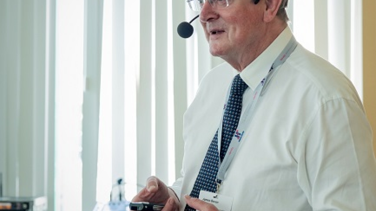 James Bevan, founder and director at Vandagraf, speaking at Finat ELF 2018