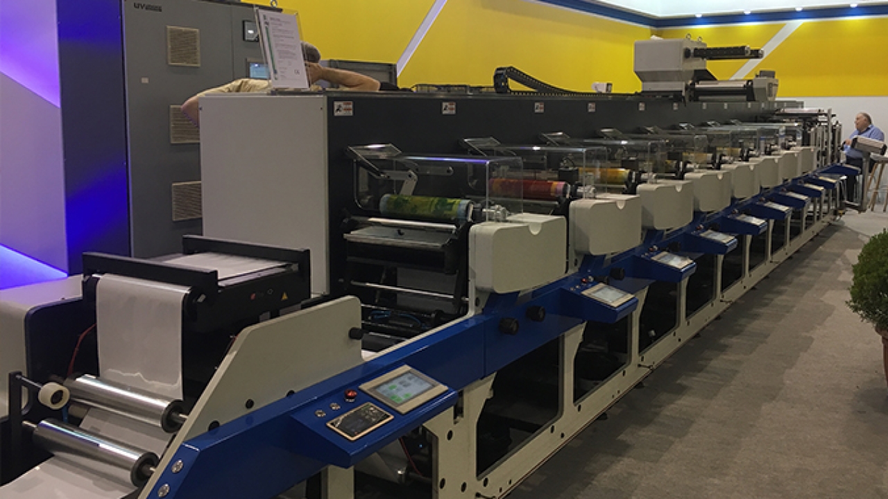 First-time exhibitor JD Press launched its JDF 420/330 flexo press at Labelexpo Europe