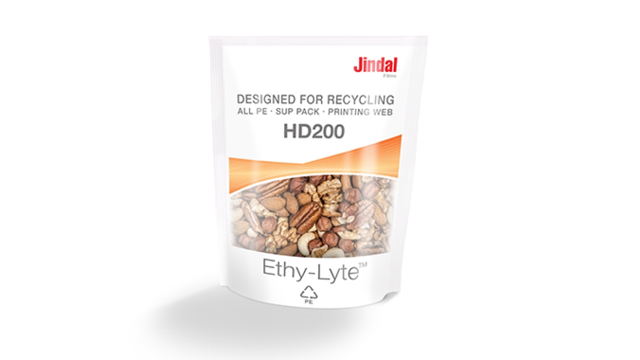 Jindal Films has begun the European production of Ethy-Lyte, its latest BOPE films designed to offer fully recyclable mono-PE packaging alternatives