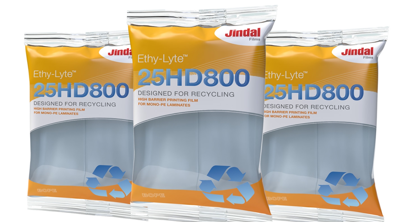 Jindal has introduced new high-barrier Ethy-Lyte films, which can be adopted in the flexible packaging market as PE printing films for recyclable mono-PE structures