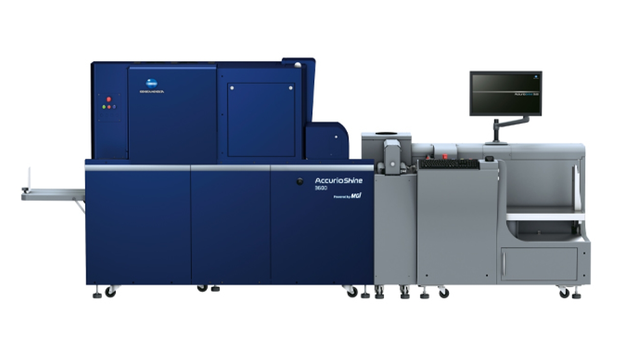 Konica Minolta has launched Accurioshine 3600 digital embellishment press for sensory print applications