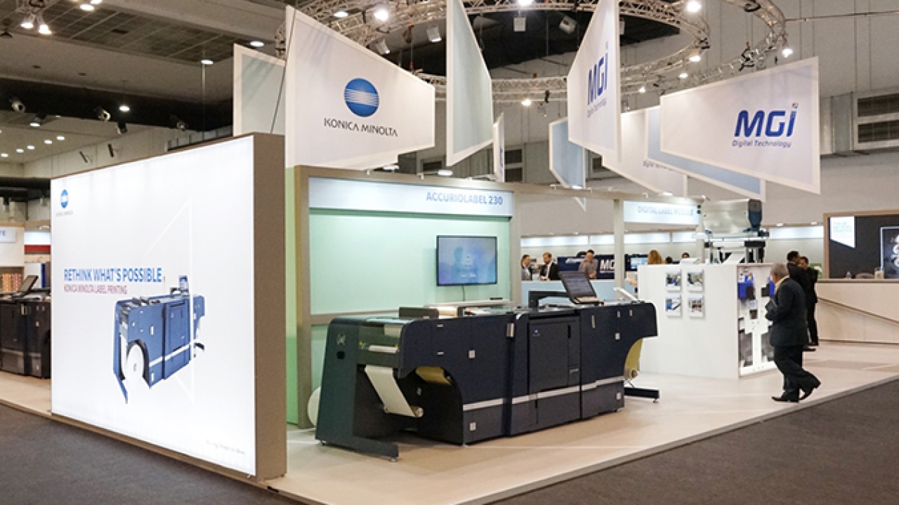  AccurioLabel 230 Press showcased by Konica Minolta at Labelexpo Europe 2019
