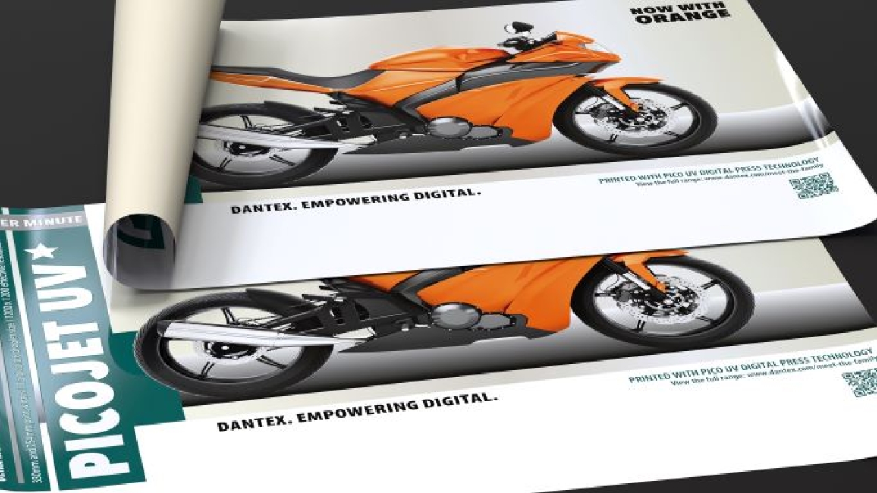 Dantex Group has announced the addition of three new colors for its range of PicoJet digital presses. All 3 colors will be made available during the year with orange being available now. This new 6th color, which will further enhance the high-quality print result and offer a leap forward for premium print jobs, can also be fitted as an upgrade to presses already in the market.