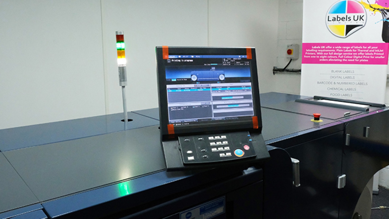 Labels UK has upgraded to digital print capability by investing in a Konica Minolta AccurioLabel 230 press Labels UK has upgraded to digital print capability by investing in a Konica Minolta AccurioLabel 230 press