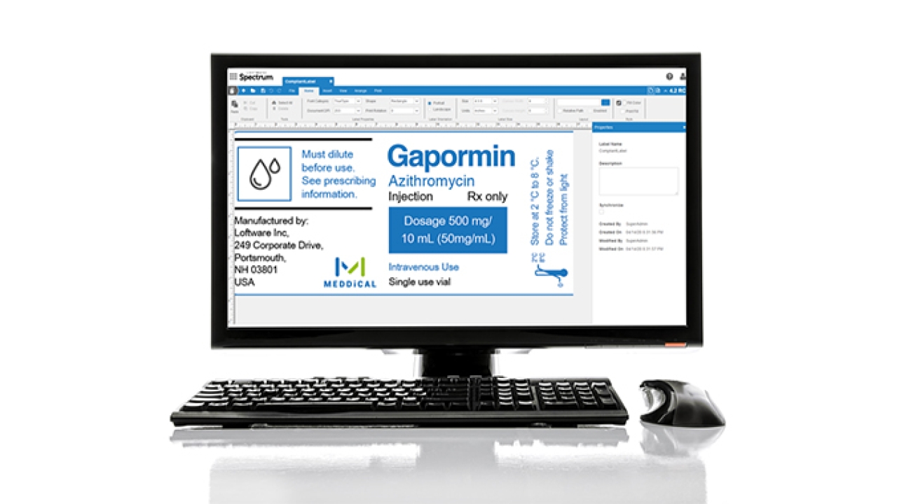 Loftware, has released the latest version of its Spectrum 4.2 browser-based labeling software with a redesigned user interface, optimized usability, performance and responsiveness Loftware, has released the latest version of its Spectrum 4.2 browser-based labeling software with a redesigned user interface, optimized usability, performance and responsiveness