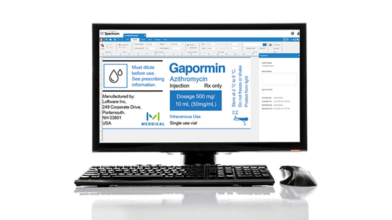 Loftware, has released the latest version of its Spectrum 4.2 browser-based labeling software with a redesigned user interface, optimized usability, performance and responsiveness