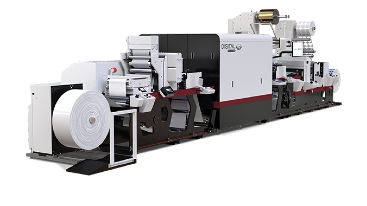 Mark Andy has launched Digital Series iQ hybrid press built on Evolution Series flexo platform with Domino’s N610i UV inkjet module 